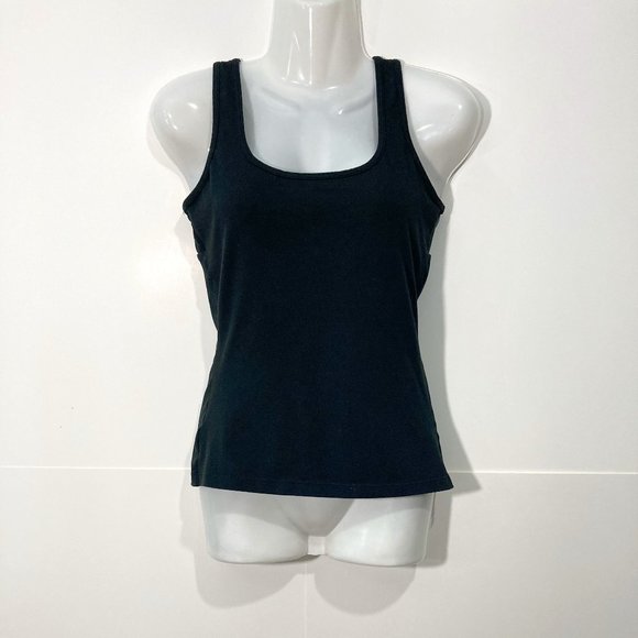 Prana Tops - Prana Black Built In Bra Tank Top Paisley two holes on back yoga size S